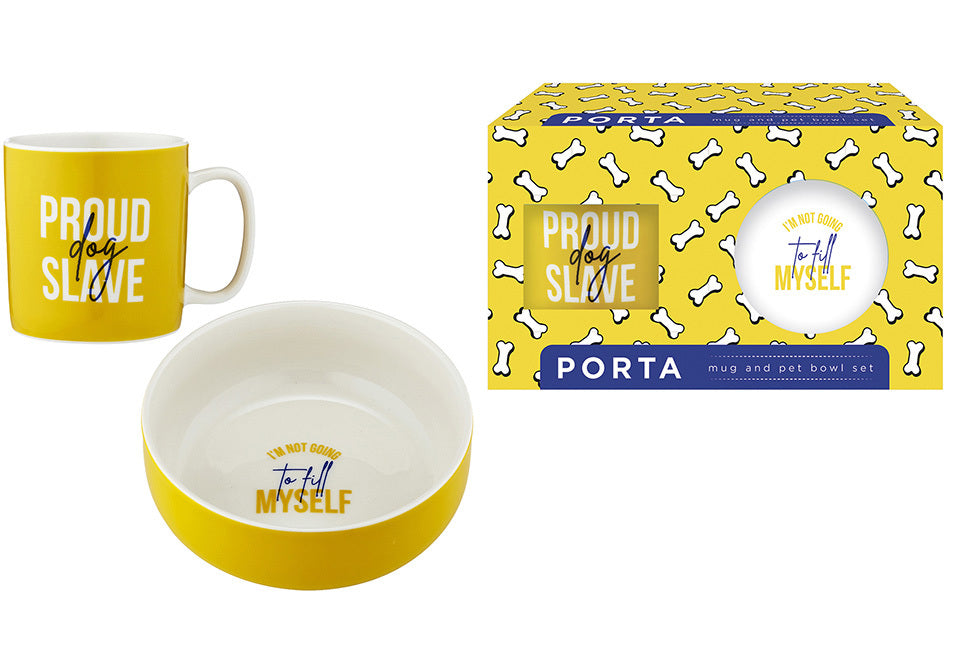 Porta Rover - Proud Dog Slave Mug & Bowl Set