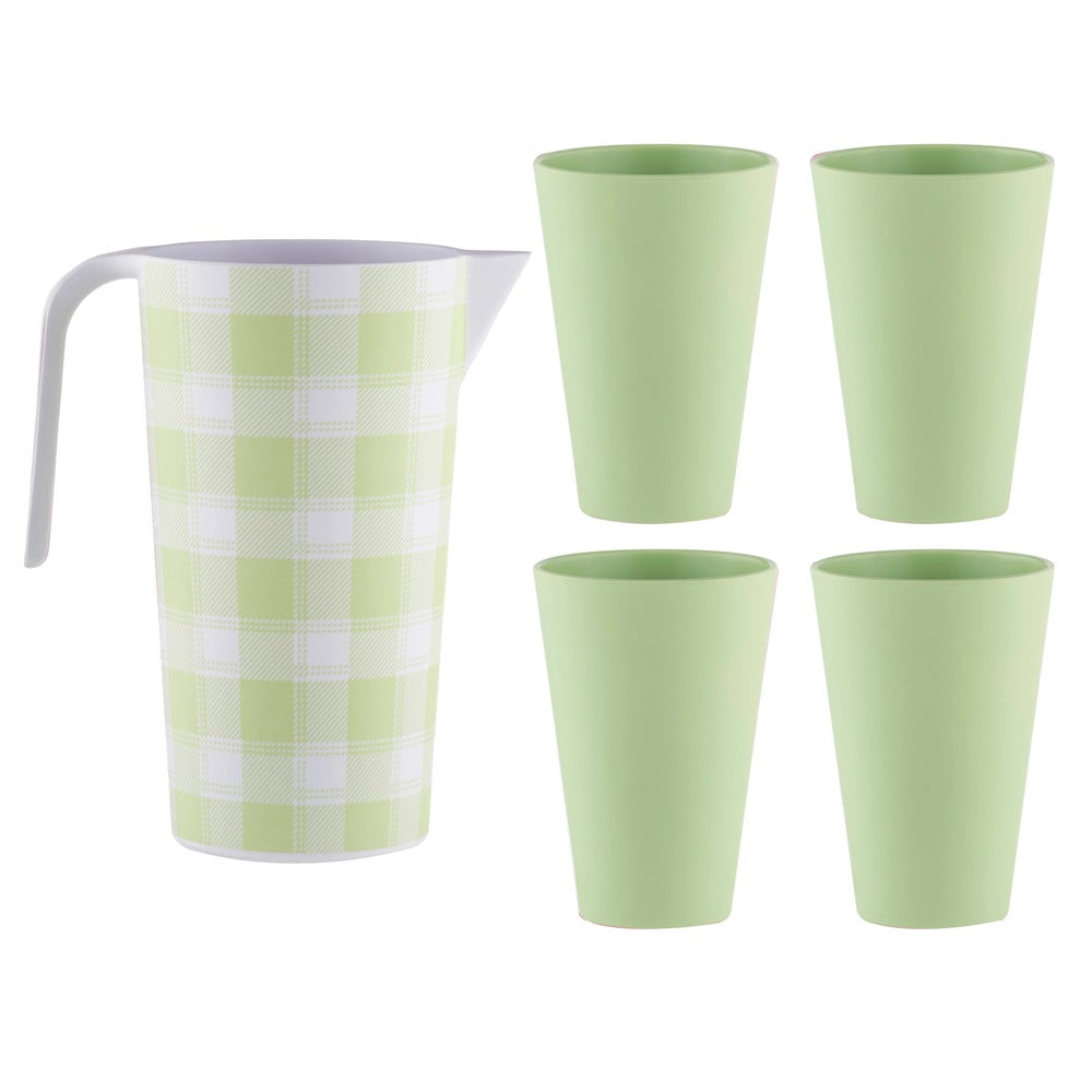Porta Delilah - Jug & 4 Tumbler Set Sage