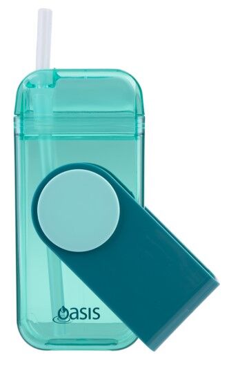 Oasis Tritan Kid's Straw Juice Box - 300ml Green
