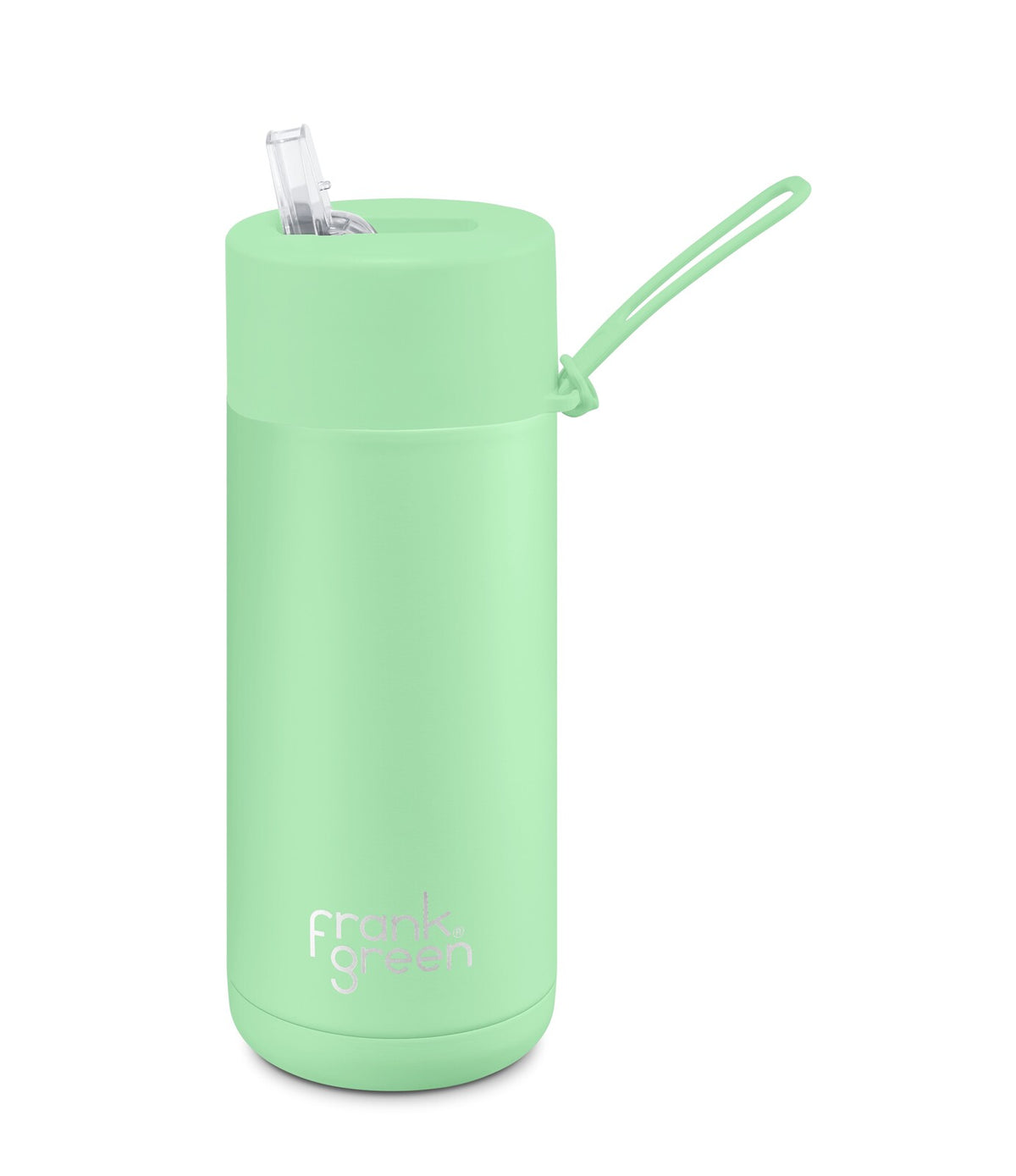 Frank Green Reusable Bottle - Ceramic 475ml Mint Gelato Straw Lid