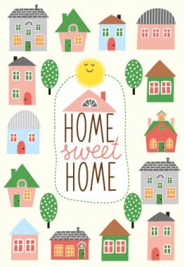 Greeting Card - Home sweet Home