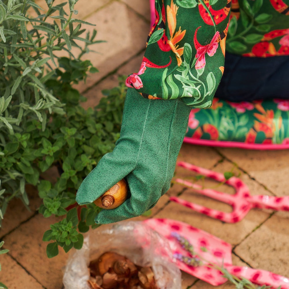 Annabel Trends Long Sleeve Gardening Gloves - Jungle Snake