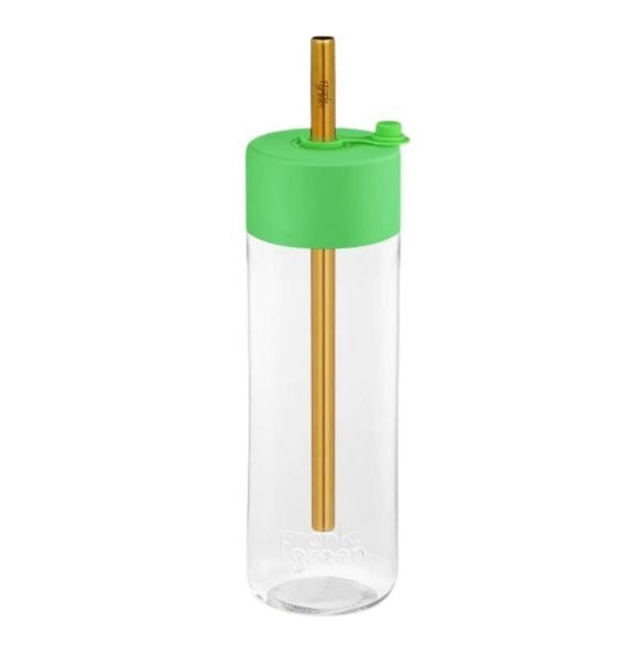 Frank Green Reusable Bottle - Original 740ml Neon Green Jumbo Straw Lid