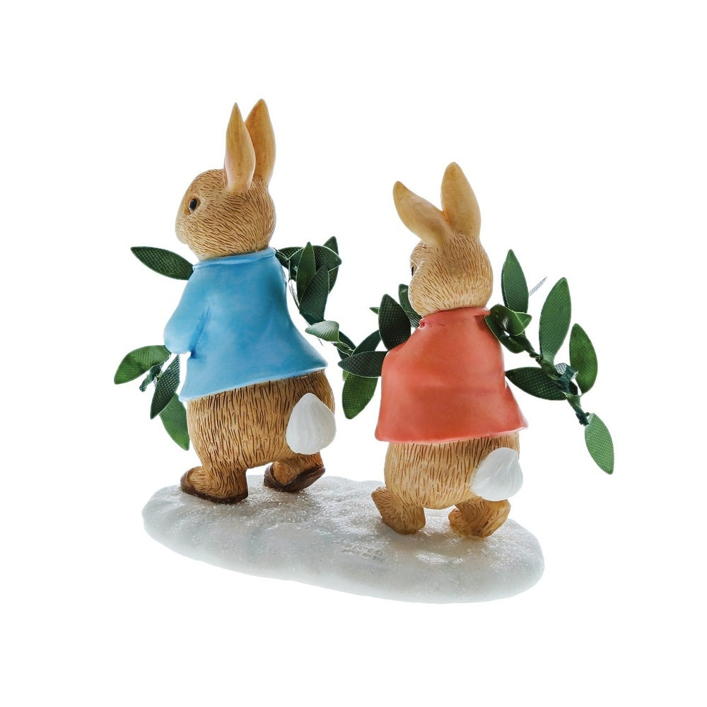Beatrix Potter Winter Figurine - Peter Rabbit & Flopsy