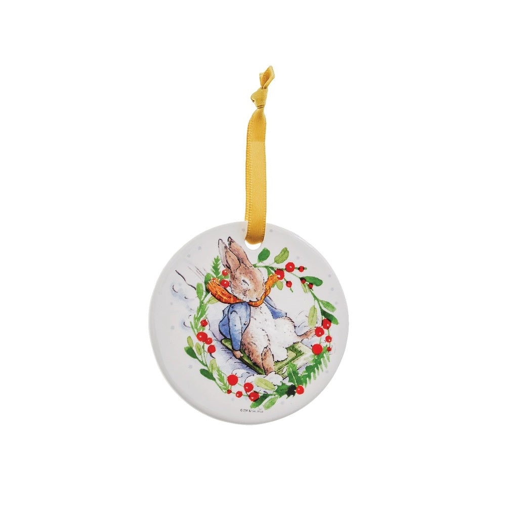 Beatrix Potter Winter Hanging Ornaments - Peter Rabbit (Set of 4)