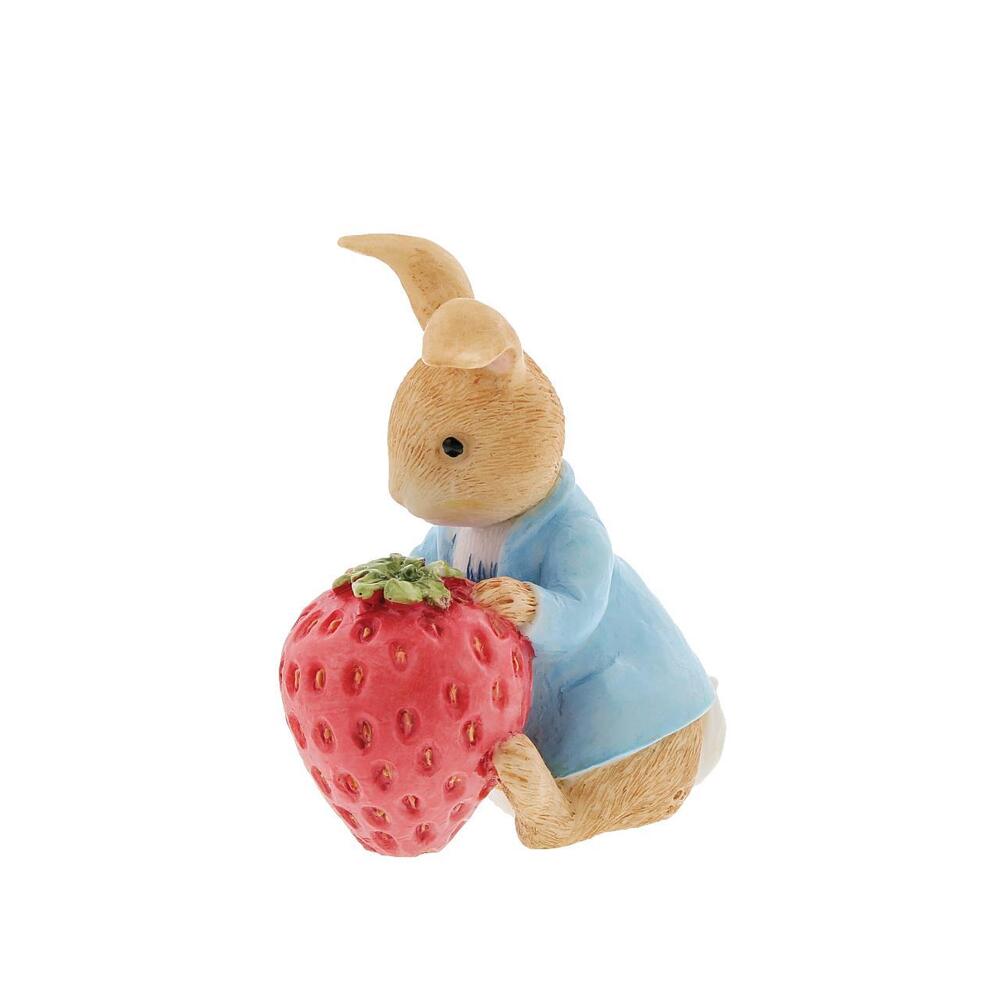 Beatrix Potter Peter Rabbit Figurine - Peter Rabbit With Strawberry