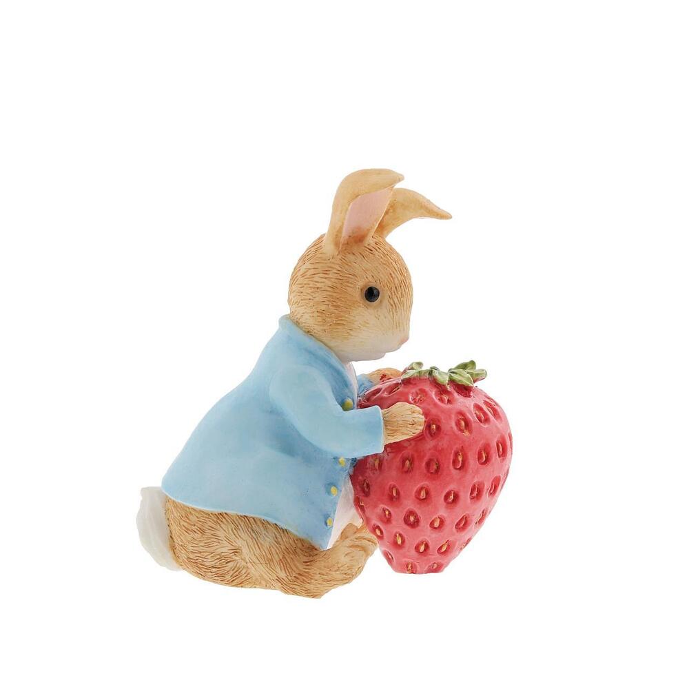 Beatrix Potter Peter Rabbit Figurine - Peter Rabbit With Strawberry