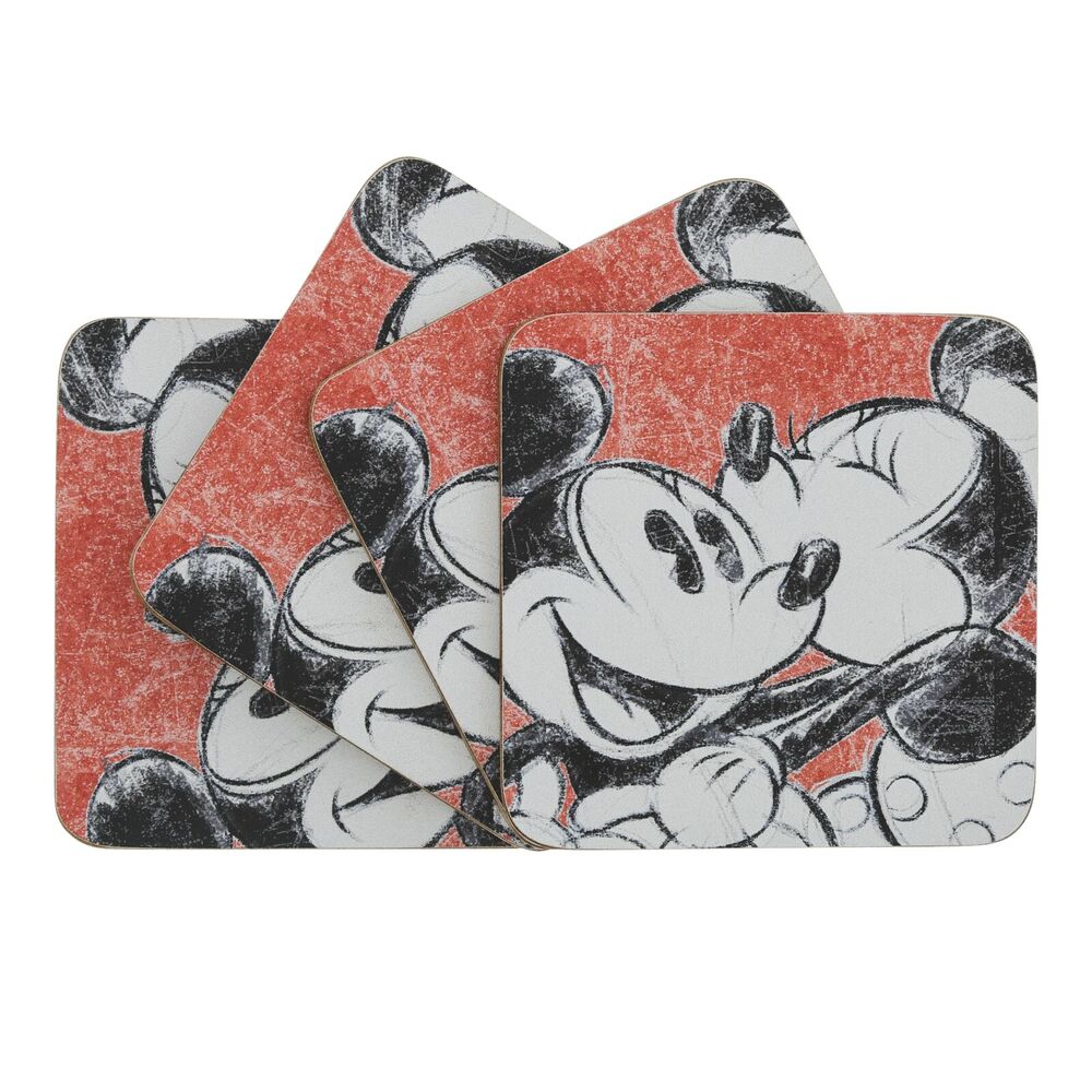 Disney Home - Mickey & Minnie - Coasters (Set of 4)