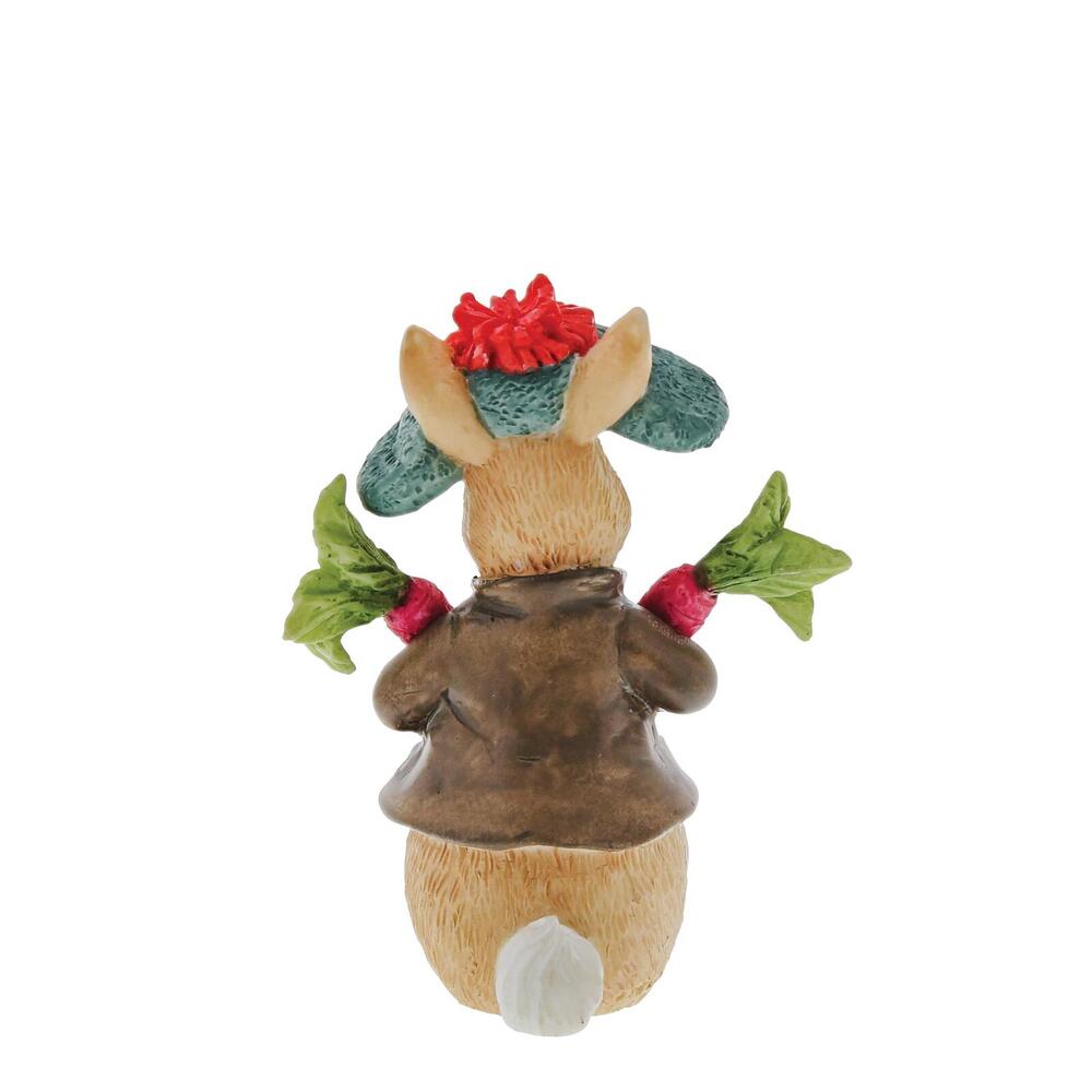Beatrix Potter Peter Rabbit Mini Figurine - Benjamin Bunny Collecting Radishes