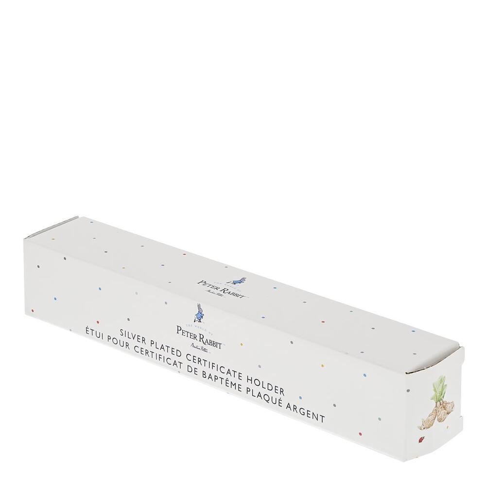 Beatrix Potter New Baby - Peter Rabbit Silver Plated Certificate Holder