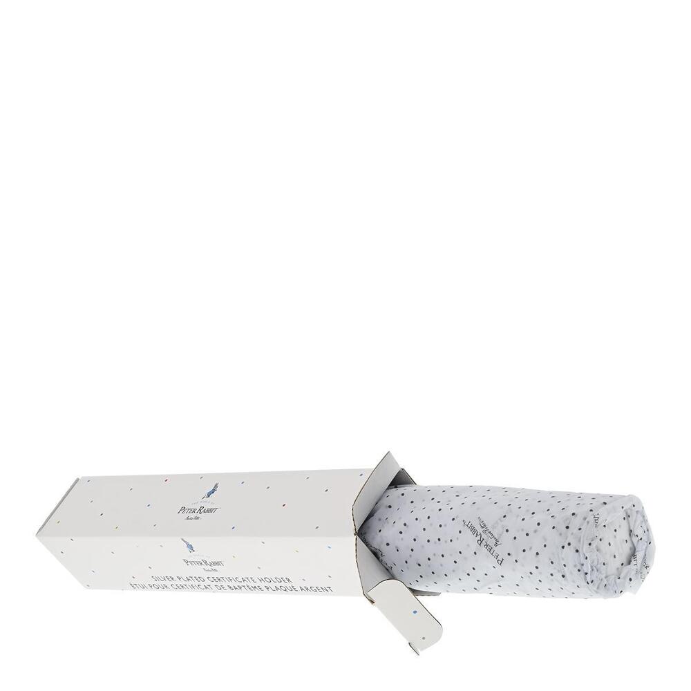 Beatrix Potter New Baby - Peter Rabbit Silver Plated Certificate Holder