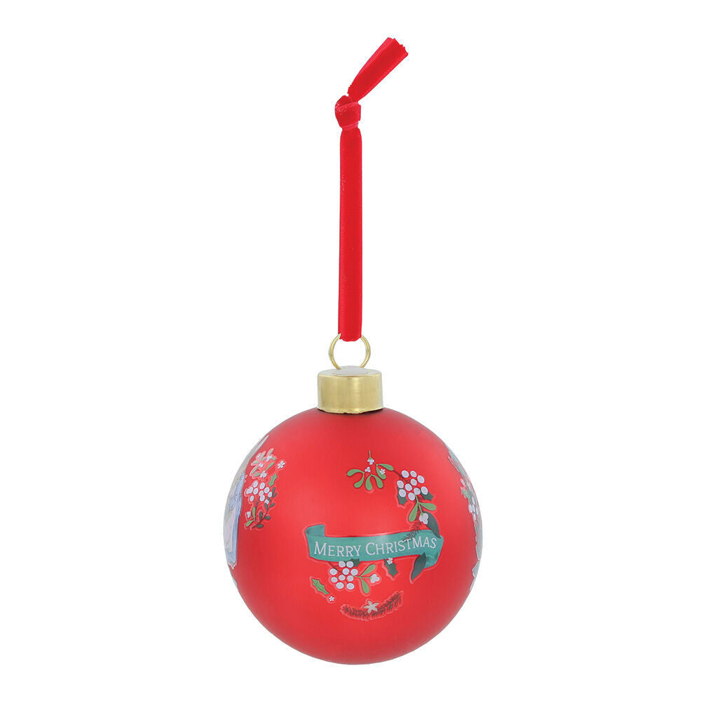 Beatrix Potter Peter Rabbit Christmas - Peter & Family Red Festive Bauble