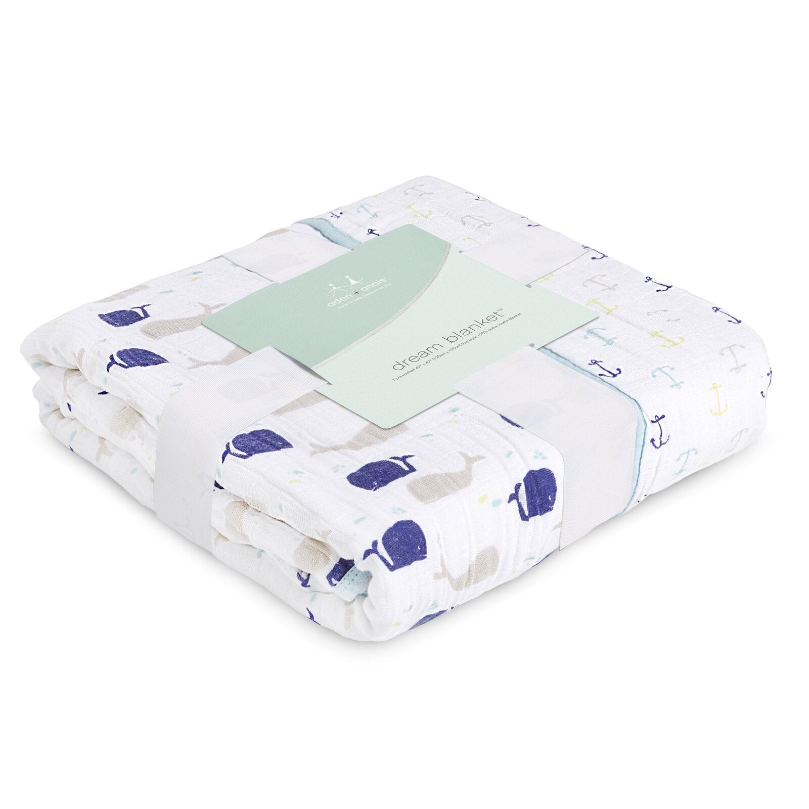 aden & anais Classic Muslin Dream Blanket - High Seas