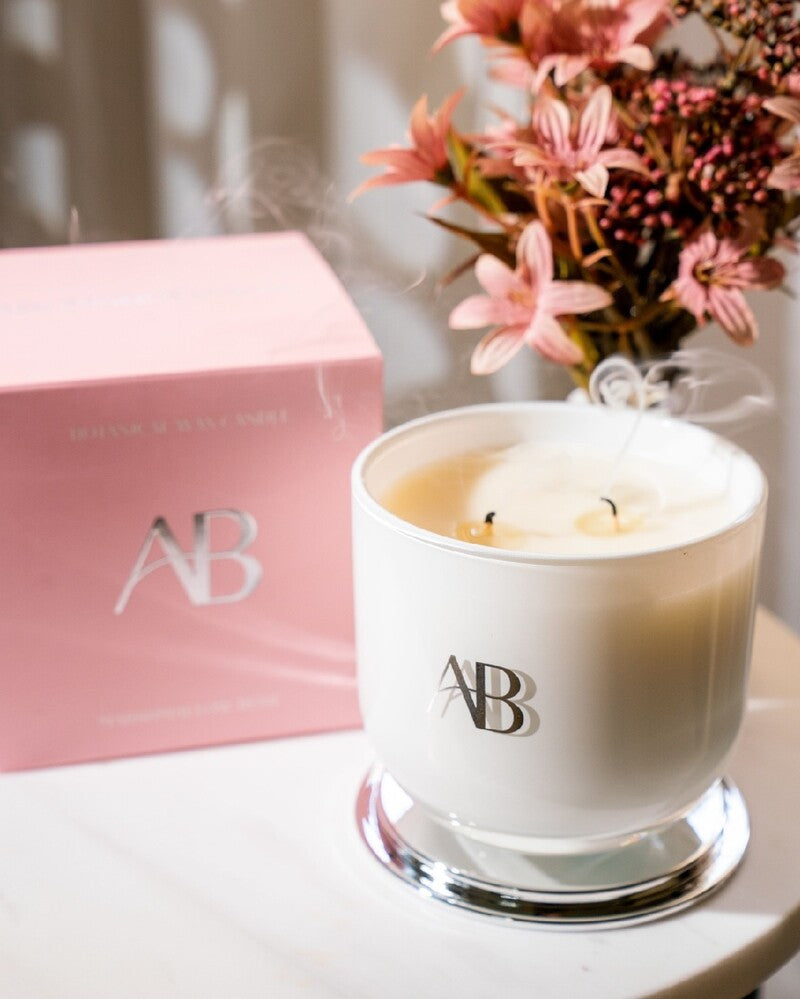 Aromabotanical Candle Marshmallow Rose 340g