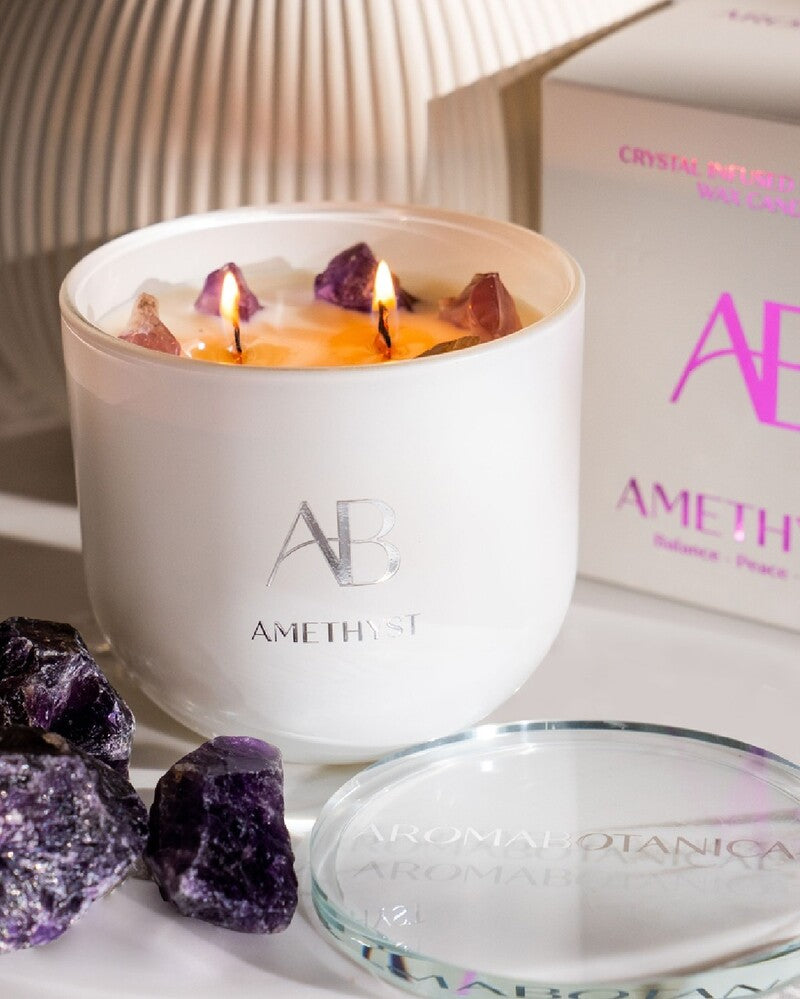 Aromabotanical Crystal Candle - Amethyst