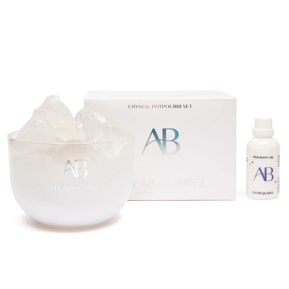 Aromabotanical Crystal Potpourri & Oil - Clear Quartz