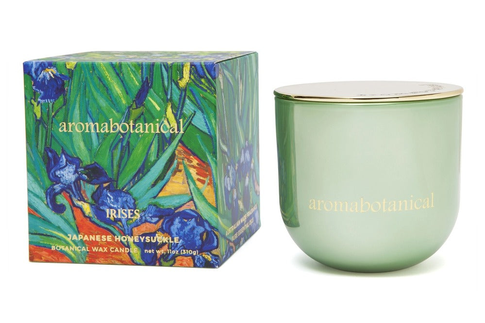 Aromabotanical Masters Irises Large Candle - Japanese Honeysuckle