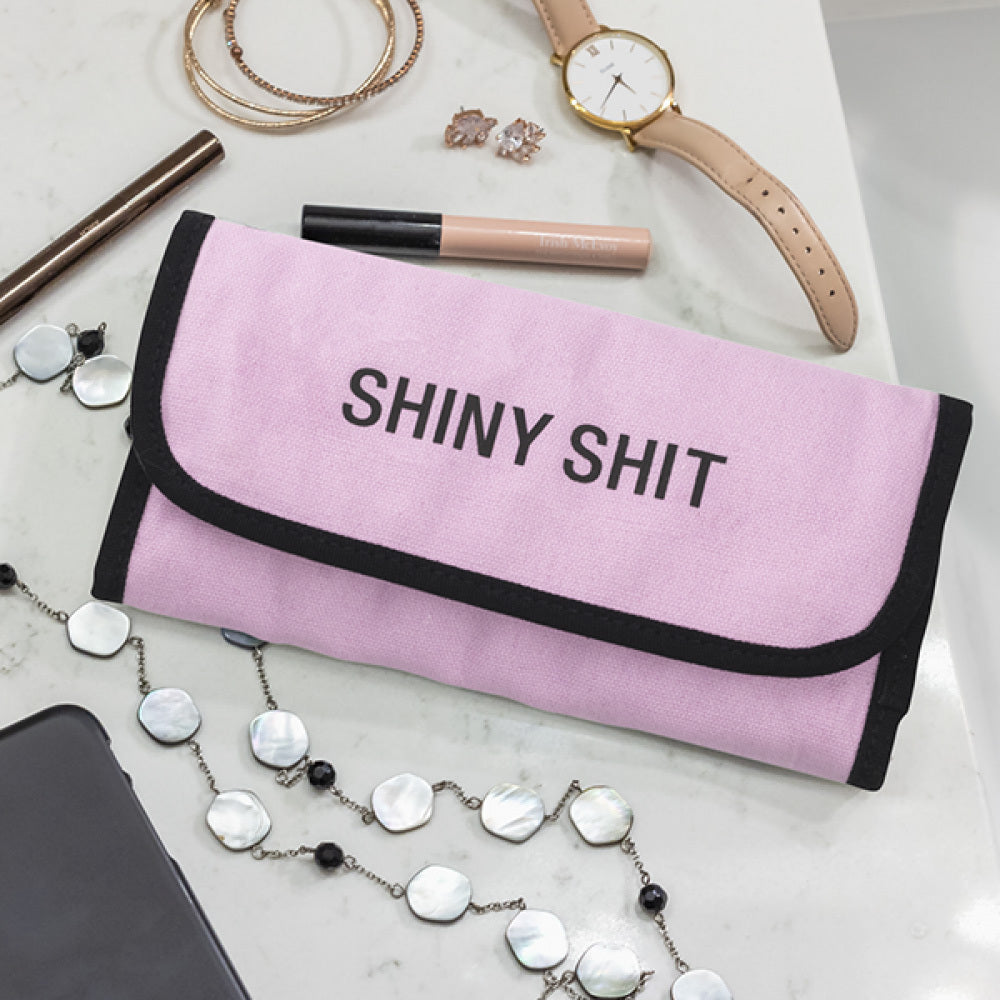 Say What? Jewellery Pouch - Shiny Shit