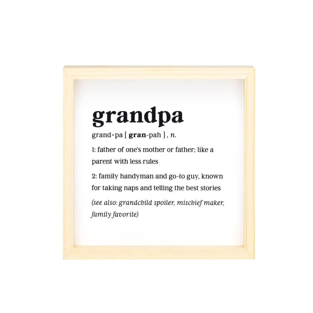De.fined Framed Art - Grandpa