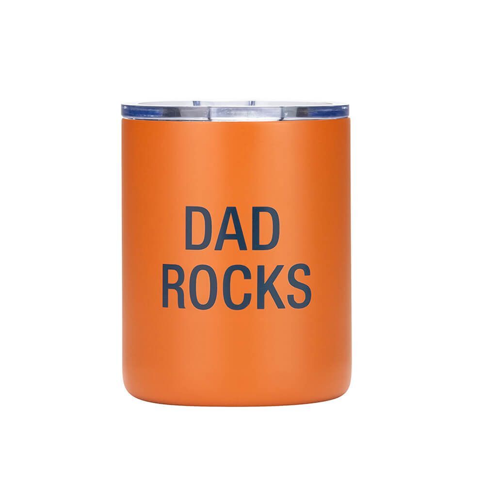 Say What? Thermal Lowball Tumbler - Dad Rocks