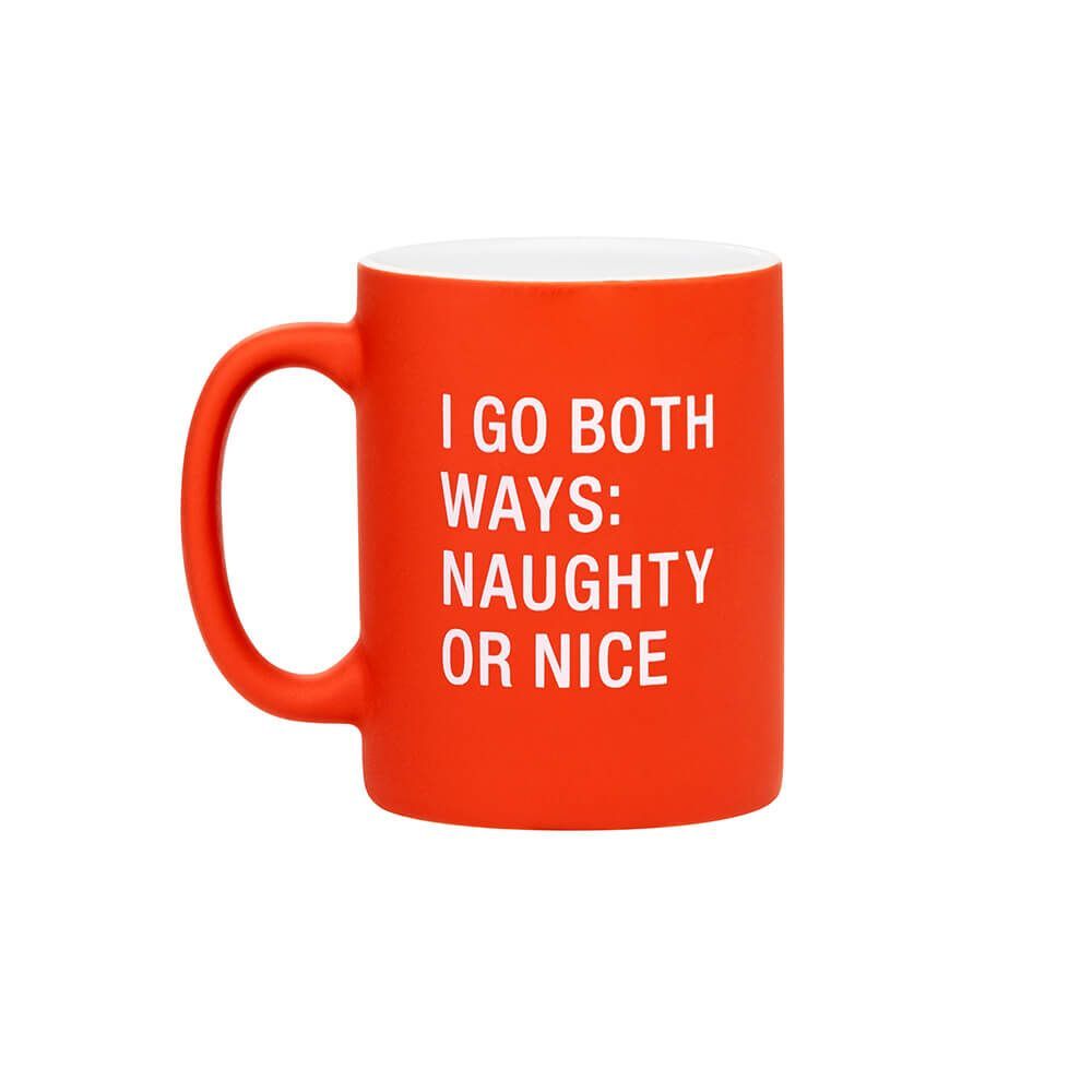 Say What? Christmas Mug - I Go Both Ways: Naughty Or Nice