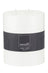 Amalfi Unscented Pillar Candle - White 12.5x15cm