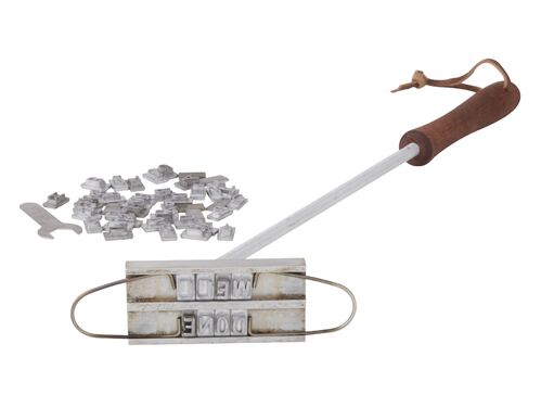 Davis & Waddell Maverick Custom BBQ Branding Iron Set - 56pc