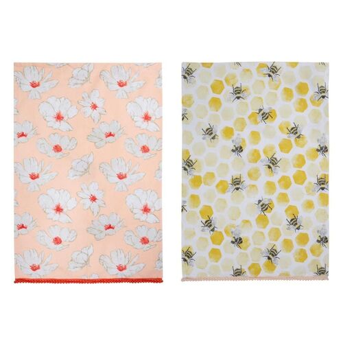 Davis & Waddell Beetanical Tea Towels - Set Of 2