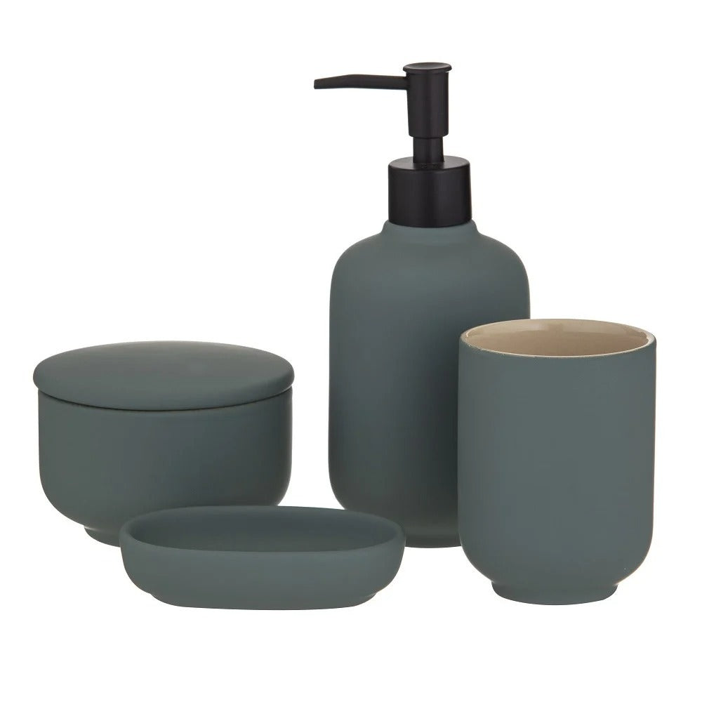 Academy Becket - Bathroom set of 4 Green