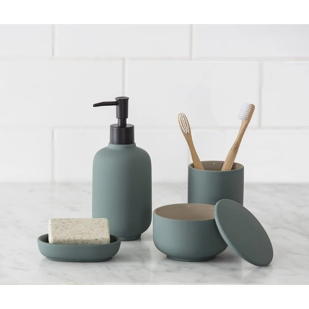 Academy Becket - Bathroom set of 4 Green