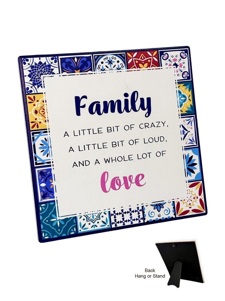Amalfi Ceramic Plaque - Family