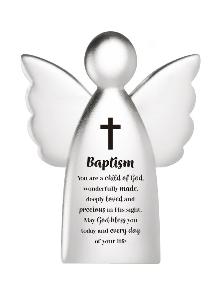 Angel Metal Ornament - Baptism