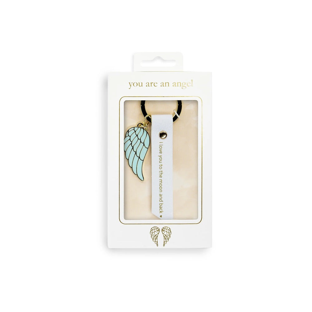 You Are An Angel Keychain - Moon & Back