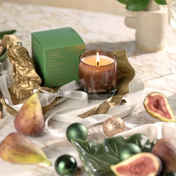 Urban Rituelle Apotheca Soy Candle - Fig Leaf, Cypress, Cedarwood & Moss 140gm