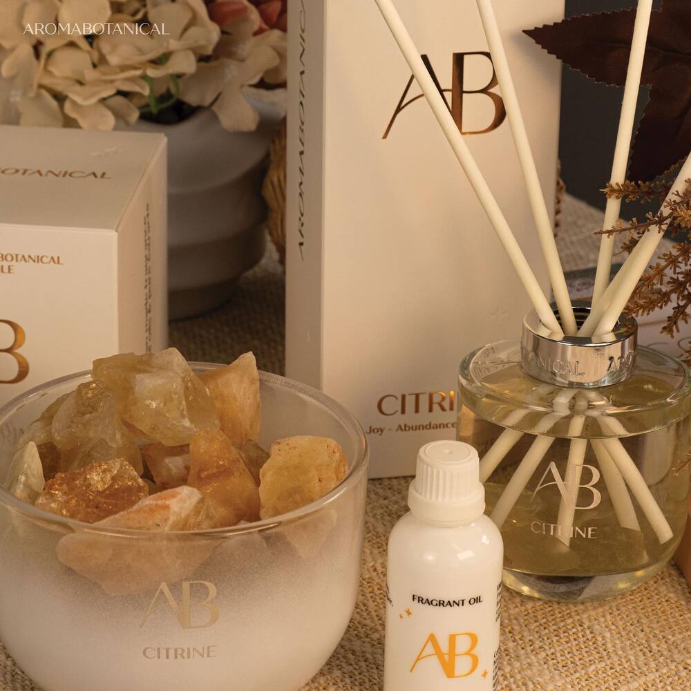 Aromabotanical Crystal Reed Diffuser - Citrine