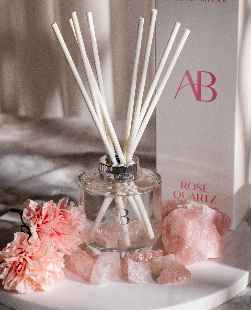 Aromabotanical Crystal Reed Diffuser - Rose Quartz