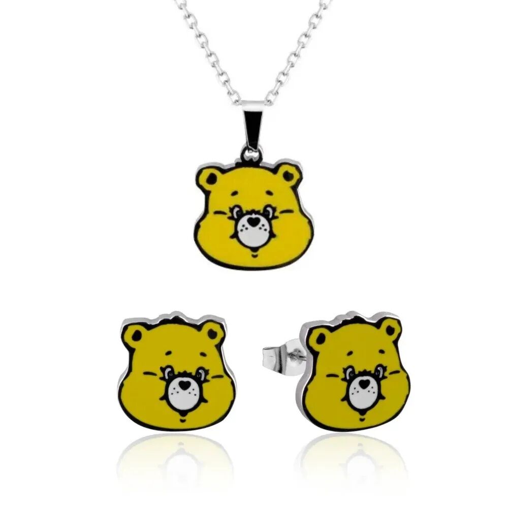 Care Bears Couture Kingdom Funshine Enamel Necklace & Earrings Bundle