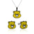 Care Bears Couture Kingdom Funshine Enamel Necklace & Earrings Bundle