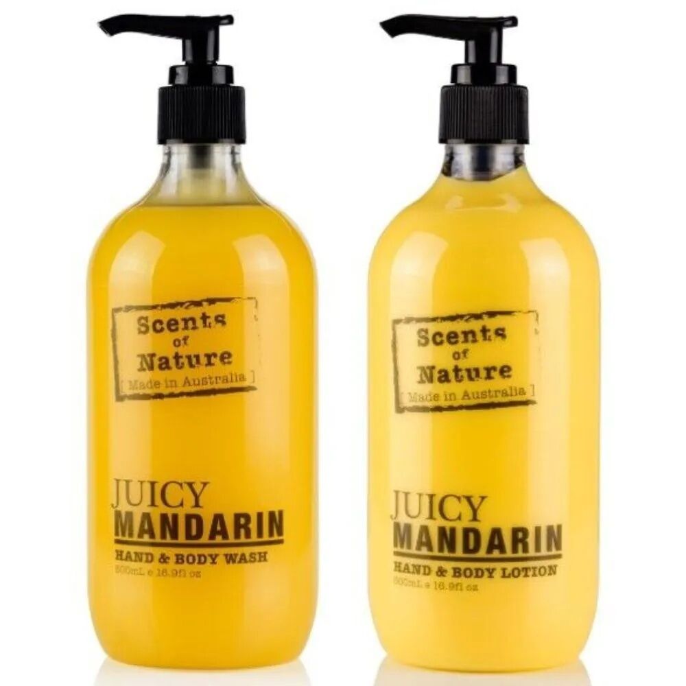 Scents of Nature by Tilley Wash & Lotion Bundle - Juicy Mandarin