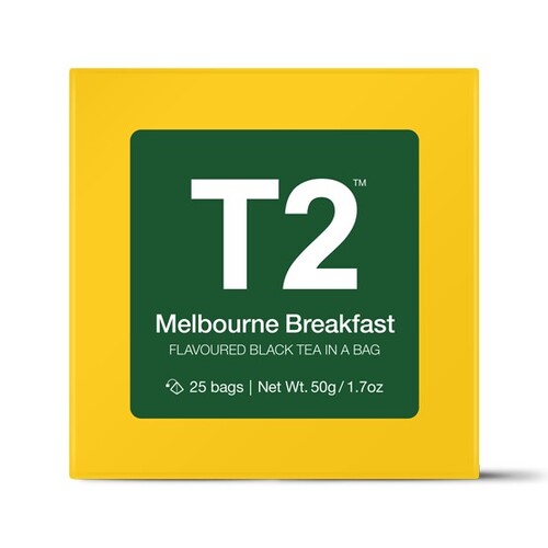 T2 Teabags x25 Gift Box - Melbourne Breakfast