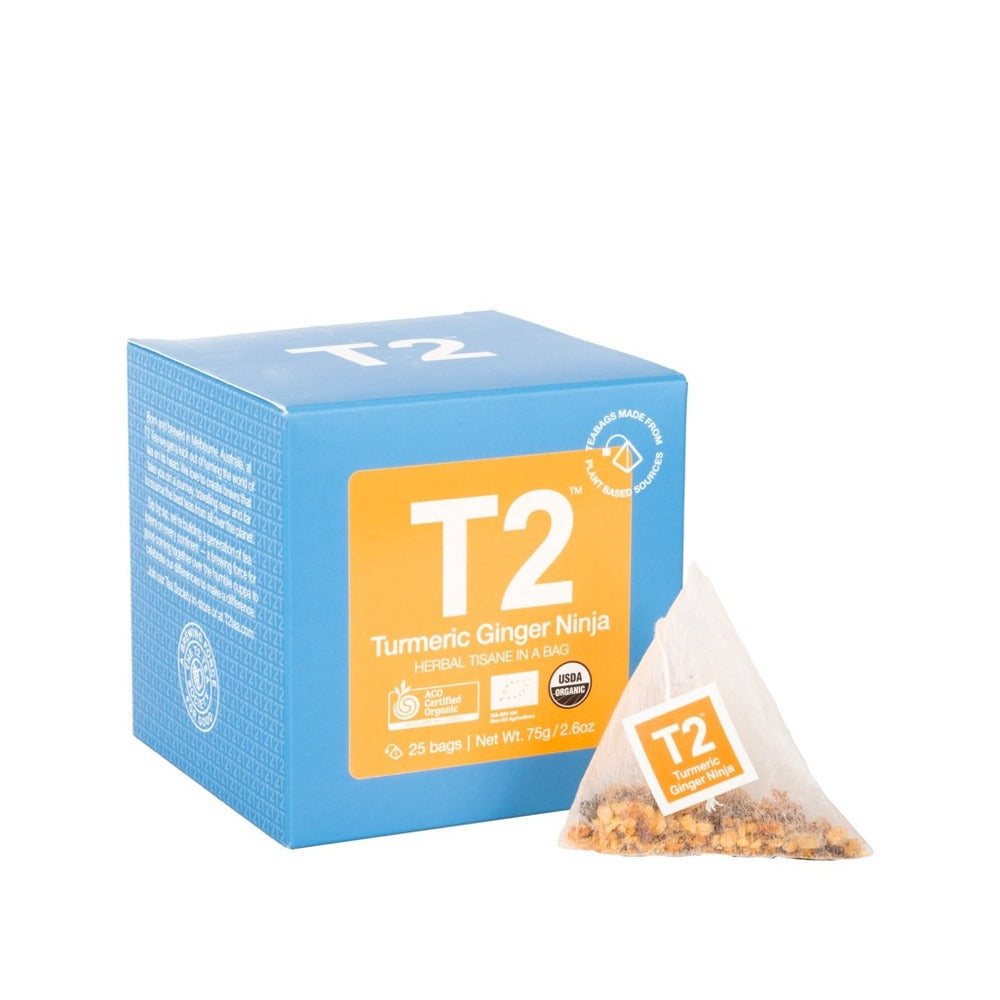 T2 Teabags x25 Gift Box - Turmeric Ginger Ninja