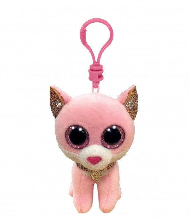 Beanie Boos - Fiona the Pink Cat Clip On