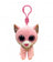 Beanie Boos - Fiona the Pink Cat Clip On