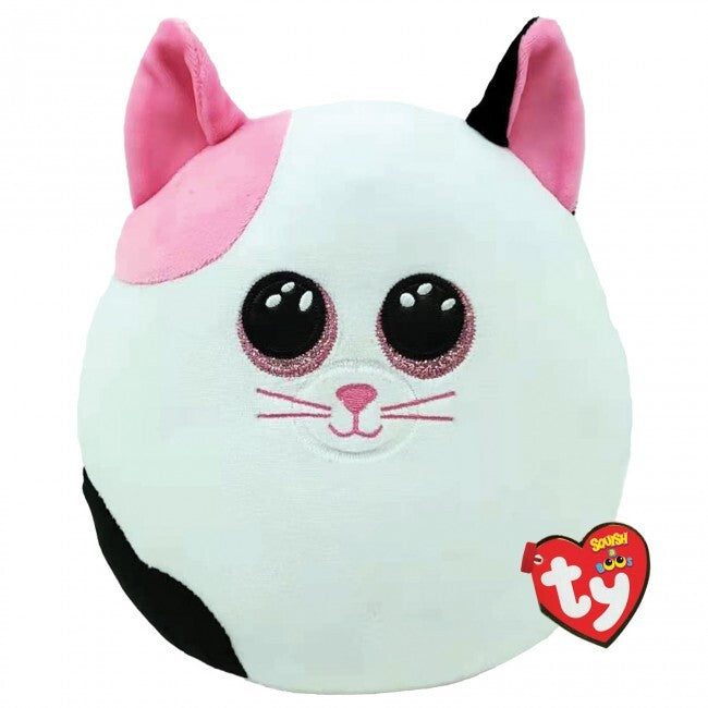 Beanie Boos Squish-a-Boo - Muffin the Pink and White Cat 14inch