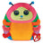 Beanie Boos Squish-a-Boo - Nessa the Mutlicoloured Caterpillar 14"