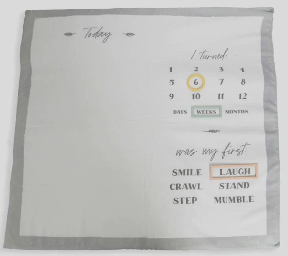 Baby Milestone Photo Mat by Splosh