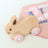 Baby Bunny Beechwood & Silicone Toy Pink By Splosh