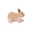 Baby Bunny Beechwood & Silicone Toy Pink By Splosh