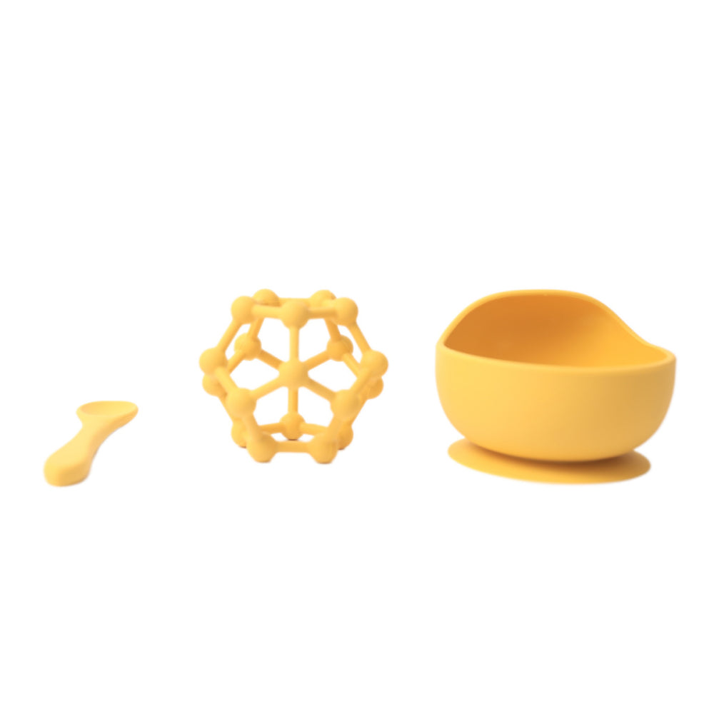 Baby Silicone Dinner Set Mustard By Splosh