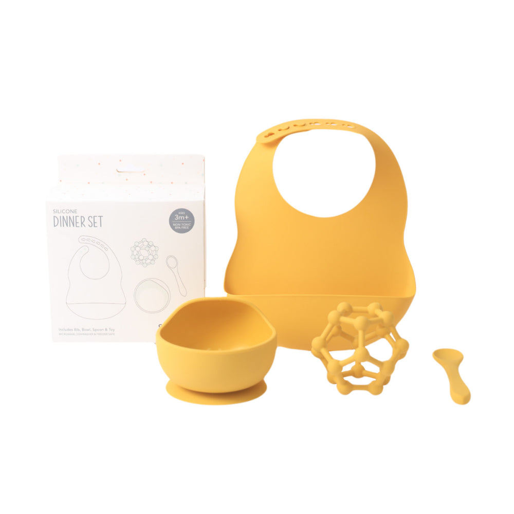 Baby Silicone Dinner Set Mustard By Splosh